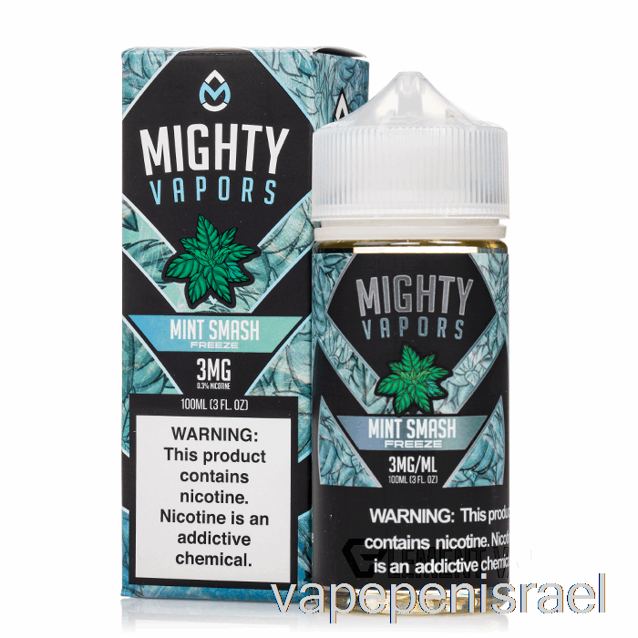 חד פעמי Vape Israel Mint Smash Freeze - אדים אדירים - 100 מ"ל 6 מ"ג